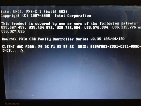 电脑开机出现CLIENT MAC ADDR如何解决？